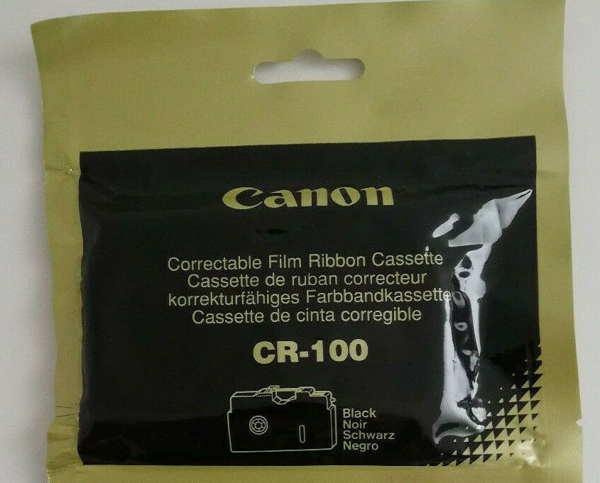 Cassette ruban Canon CR-100 noir compatible Typestar 220 et Starwriter 30
