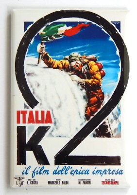 Italia K2 FRIDGE MAGNET movie poster mountain climbing