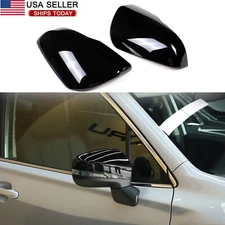 Gloss Black Exterior Side Rearview Mirror Cover Trim For 2019-24 Subaru Forester