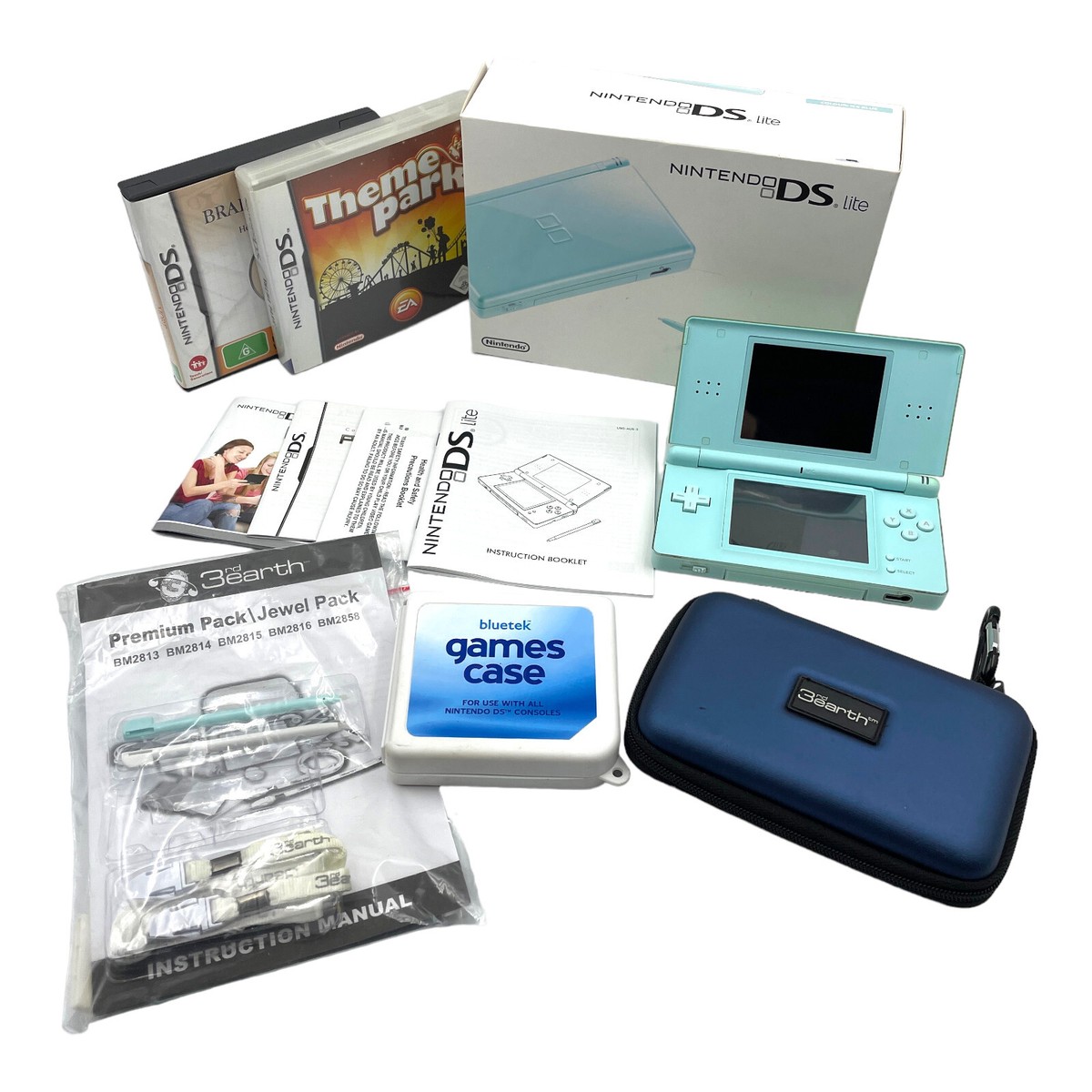 DS lite 本体　ライトブルー　カセット18点セット DS lite 本体 ライトブルー カセット18点セット DS lite 本体