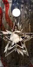 Ghost Eagle Star Cornhole Wrap Bag Toss Skin Decal Sticker