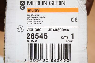 Merlin Gerin 26545 - Interrupteur Différentiel 4P 40A 300mA Type AC - Schneider
