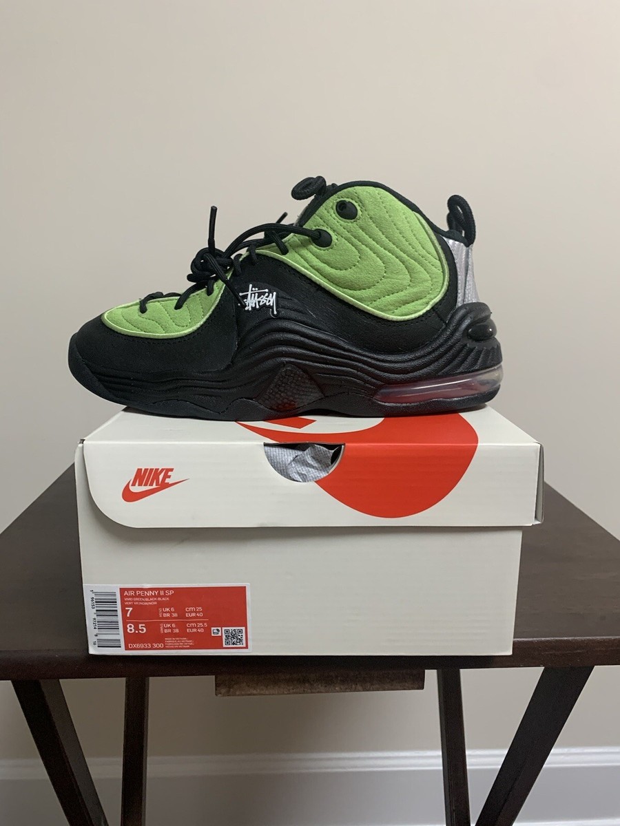 Size 7 - Nike Stussy x Air Penny 2 Vivid Green | eBay UK