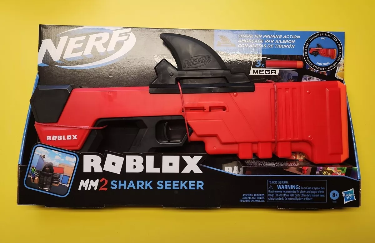 Nerf Roblox MM2 Shark Seeker Dart Blaster w/ Exclusive Virtual Code  195166124346