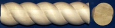 20 feet of 1-3/4" Rope Wood Moulding (5 pieces 48" long) #218