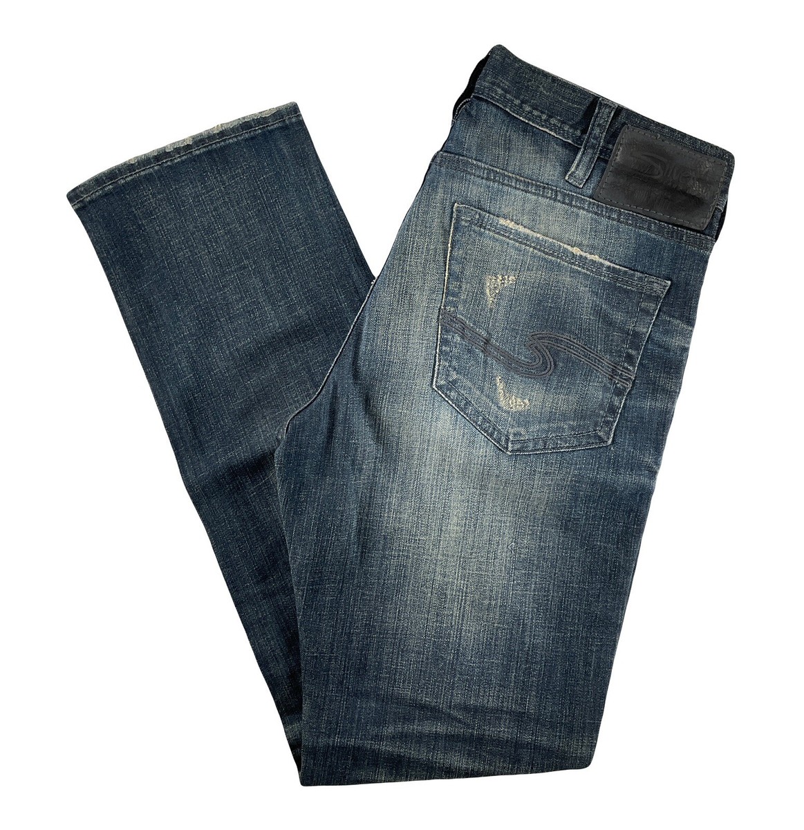 Silver Jeans Konrad Slim Fit Slim Straight Leg Mid Rise Stretch