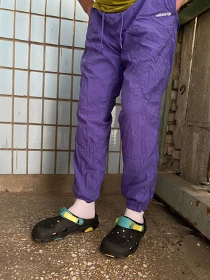 Vintage Adidas Nylon Drill Track Pants 90S Y2K