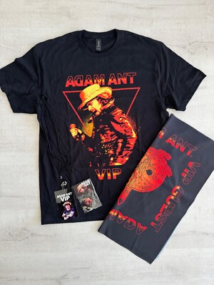 Adam Ant T Shirt Mens Size X-Large  2024 Tour VIP Package Guest Exclusive Tee