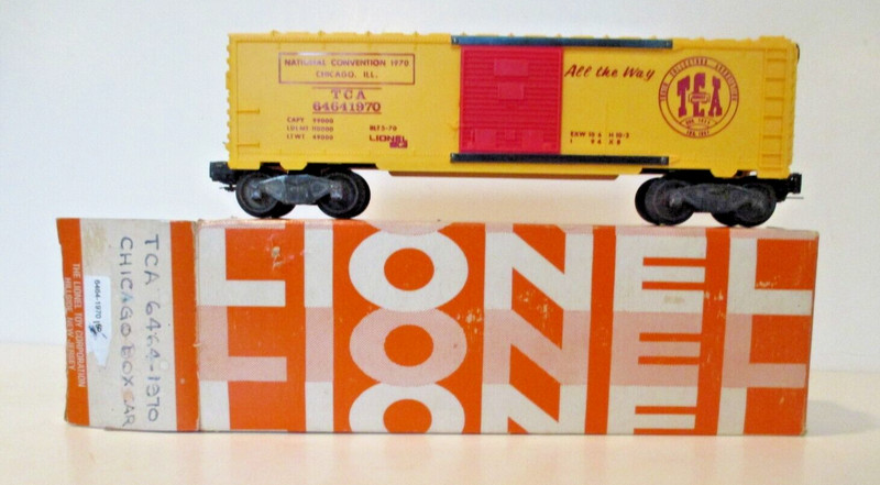 Lionel 6464-1970 TCA Chicago National Convention Boxcar w/Original Box