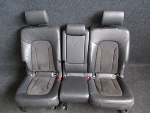 ALCANTARA LEDER Rücksitzbank Rückbank Audi Q7 4L Ausstattung schwarz SOUL