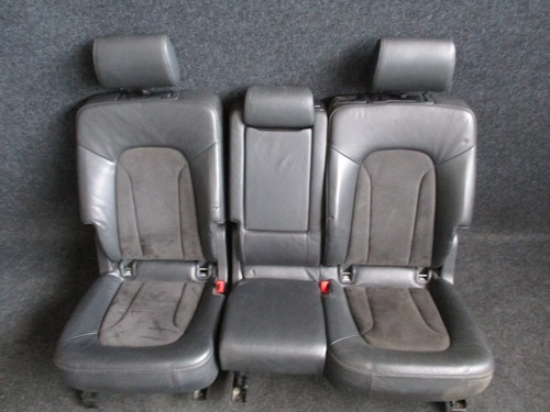 ALCANTARA LEDER Rücksitzbank Rückbank Audi Q7 4L Ausstattung schwarz SOUL