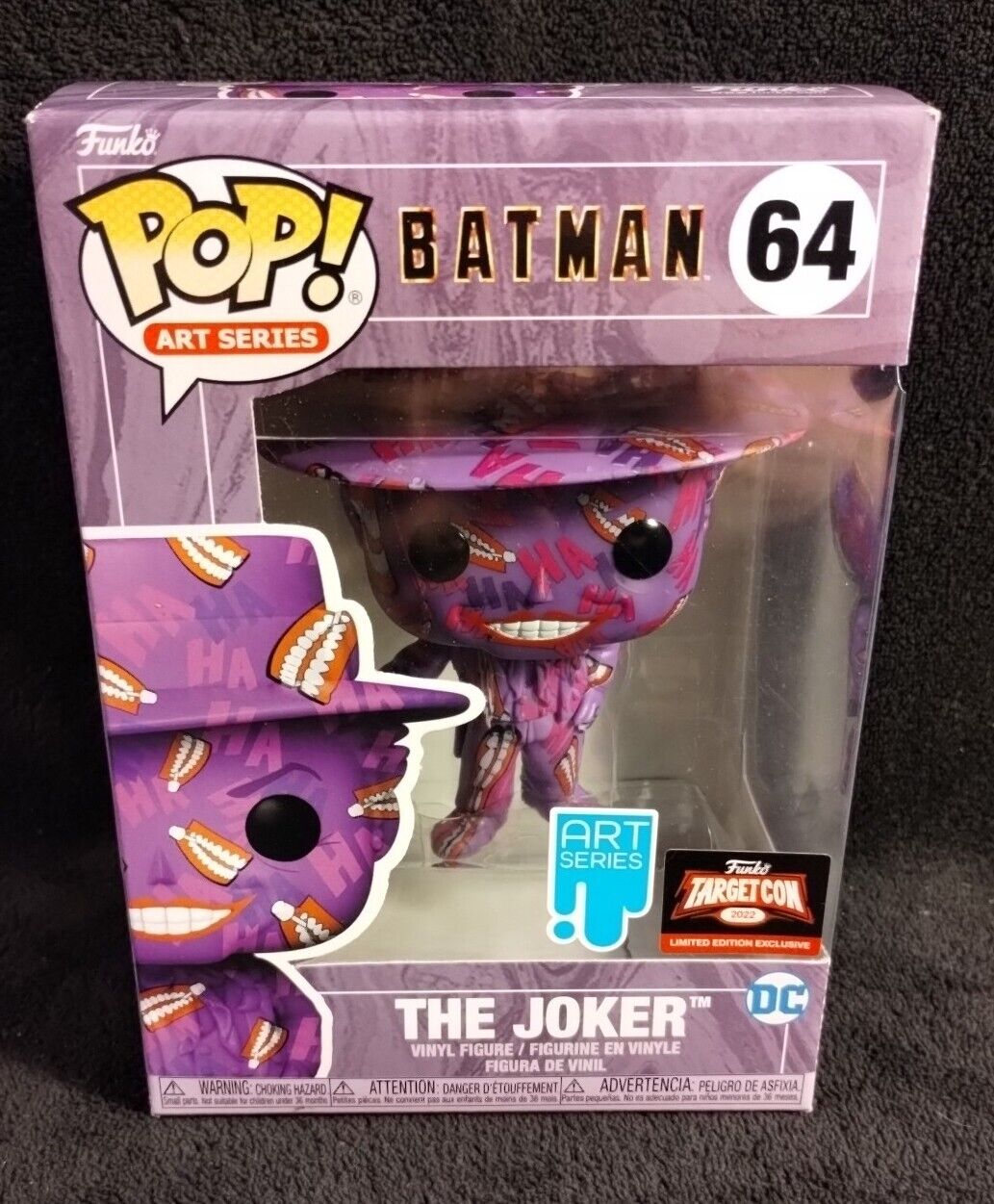The Joker 64 Funko Pop Art Series Batman Targetcon 2022 - New In box/protector