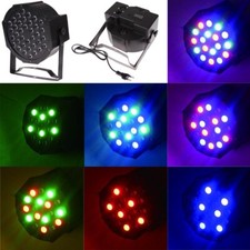 Faro stroboscopico 36 led rgb par dmx lampada luce effetti strobo discoteca dj