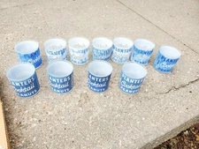 Vintage Planters Cocktail Peanuts Mr Peanut Drinking Glasses lot 11 shabby chic