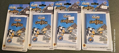Four Packs Topps Club Penguin Card Jitsu Base set sealed chase lane booster pack