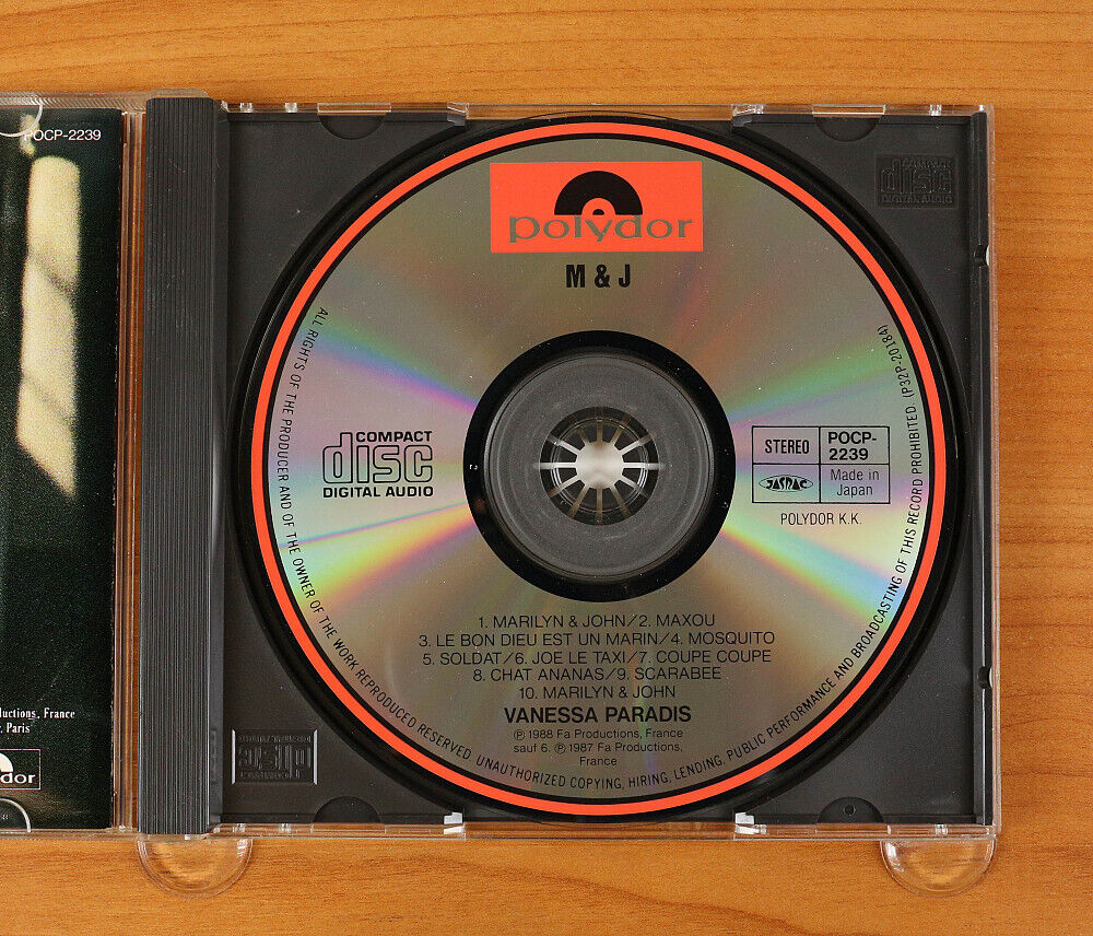 Vanessa Paradis - M & J CD (Japan 1993 Polydor) POCP-2239 | eBay Vanessa Paradis - M & J CD (Japan 1993 Polydor) POCP-2239 | eBay