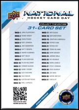 2023 UD National Card Day - Canada   #NHCD-31 Checklist FREE SHIPPING!