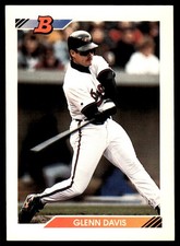 Glenn Davis 1992 Bowman #428 Orioles MLB READ FREE SHIPPING AutographDen