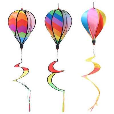 3 Pcs Windspiel Spiralwindmühle Heißluftballon-windspinner Garten