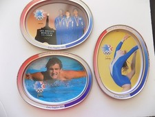 PLATEAU OVALE EN MÉTAL ETAIN MCDONALD'S 1984 OLYMPICS LOS ANGELES PUBLICITÉ COLLECTION