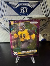 2025 Panini Prizm Derrick Harmon Purple No Huddle Disco /75 Steelers Football