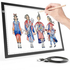 A4 Light Box for Tracing, Pad Diamond Painting, black white