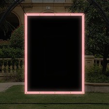 Baseball Batting Cage Backstop - 6x8FT Heavy Duty PVC Vinyl Backdrop & Net Sa...