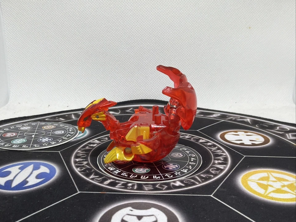 Bakugan Battle Brawlers Pyrus Translucent Rubanoid MG Japan Import Rare - Image 4 of 4