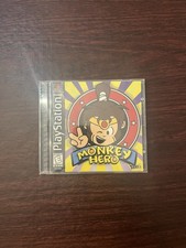 Monkey Hero PS1 Sony PlayStation 1 Tested Working CIB Fast Shipping Black Label