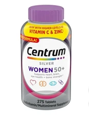 Centrum Silver MultiVitamin MultiMineral Complete Vitamin 275 Tabs Women Over50+