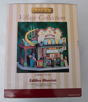 LEMAX Lighted Building Mama's Cocina 2007 Original Box