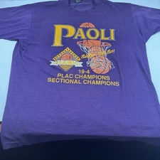 Vintage Screen Stars Best T Shirt 1993 Paoli Basketball Purple XXL Made In USA