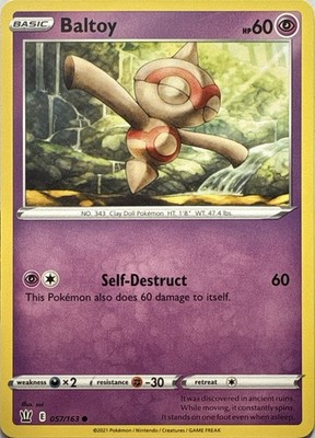 Baltoy Common SWSH05: Battle Styles 057/163 LP
