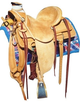 Horse Saddle Western Leather Ranch Roping Wade Roper Tree A Fork Work Trail Tack