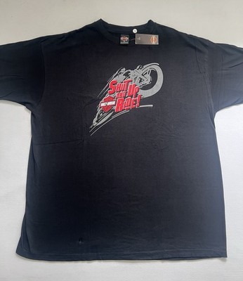 NOS Vintage 2001 Harley-Davidson Concord NC Speedway Shut Up And Ride Shirt 3XL