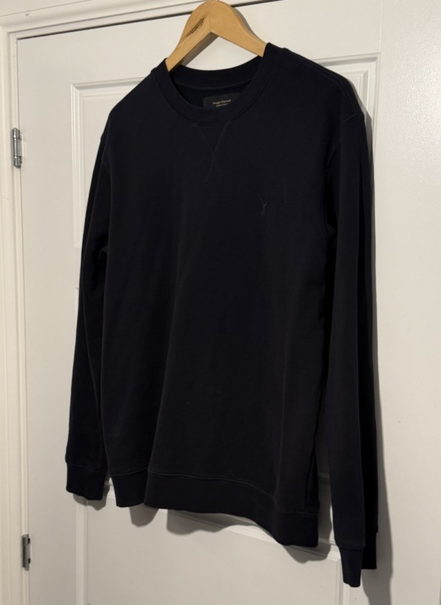 Douglas Hayward Pullover Jumper Men’s Size XL (Slim Fit) - Dark Navy Blue - image 2