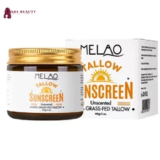 MELAO Tallow Sunscreen Unscented 100% Grass Fed Tallow