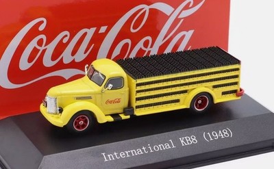 IXO - carrier truck - COCA-COLA - 1948 INTERNATIONAL KB8 yellow color - ...
