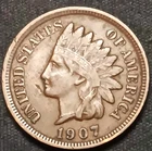 Indian Head 1907   Indian Cent 2007 indian head penny Coins: US  Small Cents