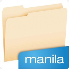 Pendaflex Essentials File Folders Letter 1/3 Cut Manila 175 per Box 752250 New