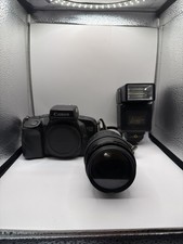 Canon EOS 750 SLR Film Camera Kit w/ Sunpak Flash - 35-105mm Lens