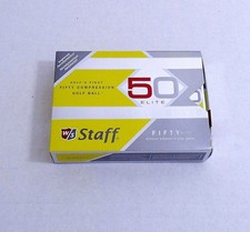 New Wilson Staff 50 FIFTY ELITE Yellow Golf Balls Dozen