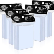 500Pcs Soft Clear Card Protectors Sleeves Standard Trading Cards Fit for Penn...