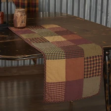 Table Runner Heritage Farms Primitive 13x36 Rect Quilted Thanksgiving VHC Brands