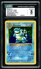 1999 Pokemon Blastoise Base Set 2/102 Shadowless Holo Additional Ink Error CGC 8
