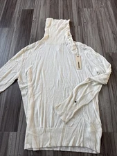 Diesel Women’s Peirroz Pullover. Size L. Ivory. NWT