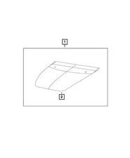 Genuine Mopar Hood Decal 68223632AA