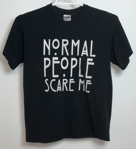 FELPA UOMO Normal people scare me LA GENTE NORMALE MI SPAVENTA cappuccio tasone
