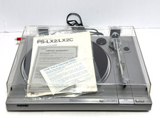 Sony PS-LX2 Direct Drive Turntable w/ Ortofon Cartridge Manual Tested Working