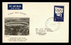 DR WHO 1954 AUSTRALIA FDC OLYMPICS 2S GUTHRIE CACHET M81914